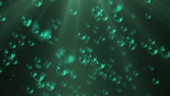 Bubbles Float To the Surface of Green Water alt