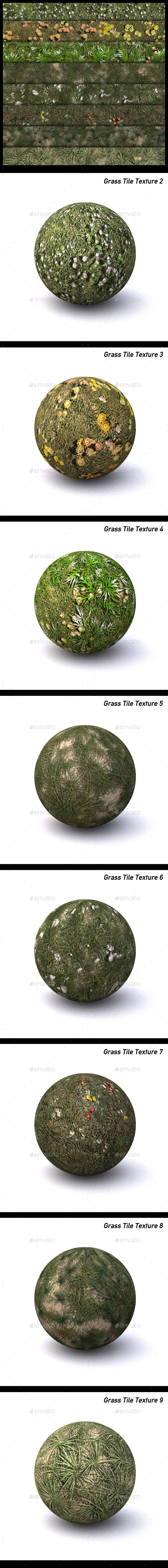 Grass Texture Pack - 3Docean 19886423