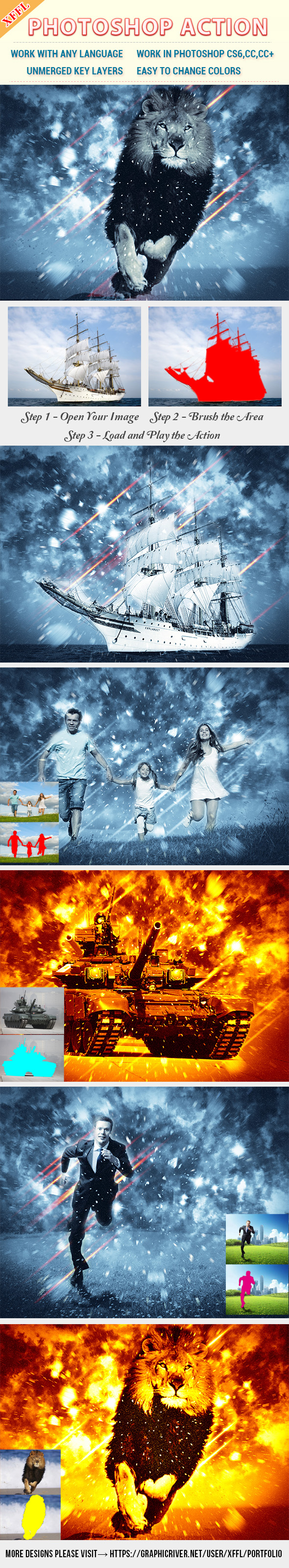 Spectacular Storm Photoshop Action - Photo Effects Actions