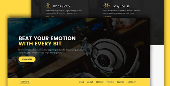 Venture-Single Product Landing - ThemeForest 19716830