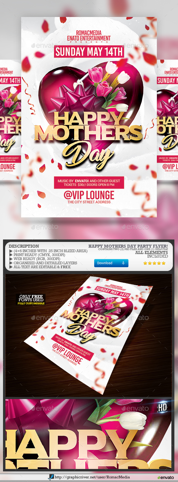 Mothers Day Flyer - Clubs & Parties Events