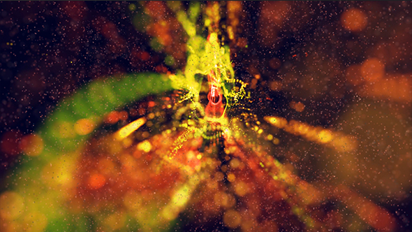 Epic Red and Gold Particles Background
