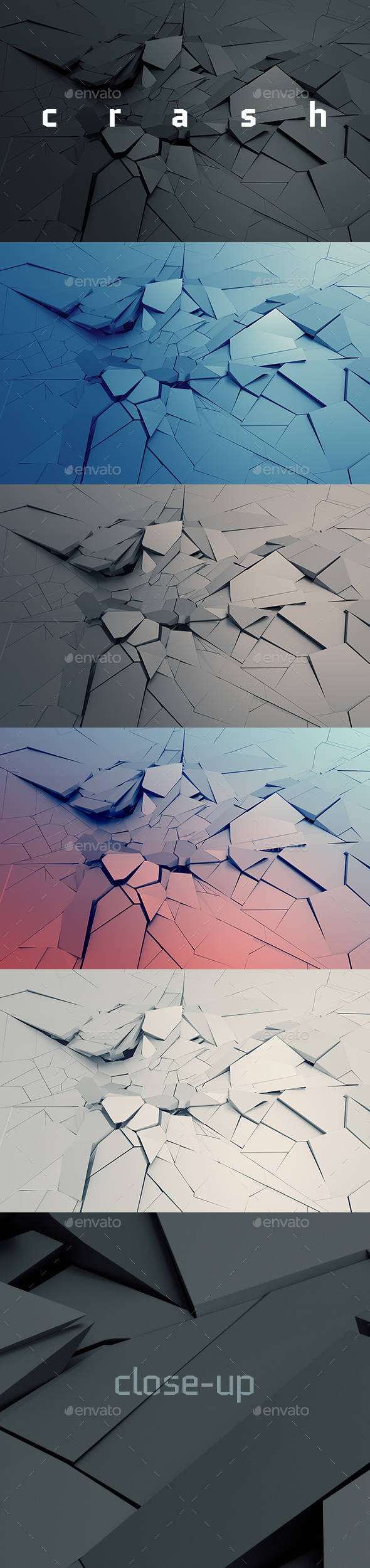 Cracked Surface, 3D Render - 3D Backgrounds