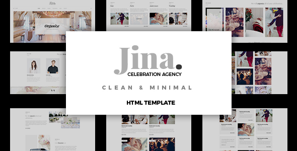 Extraordinary Jina - Celebration Organizing Agency HTML5 Template