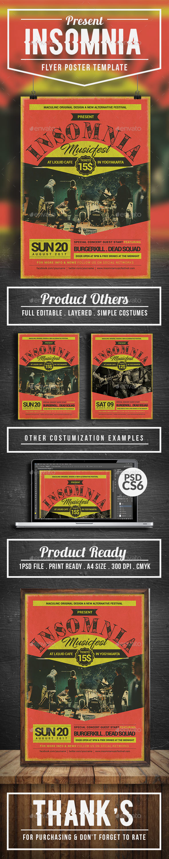 Alternative Flyer/Poster Vol.5 - Concerts Events