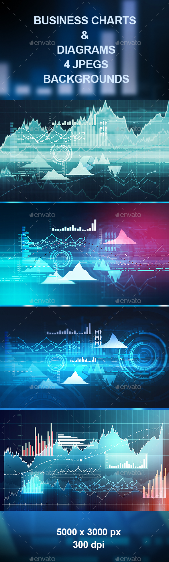 Business Charts & Diagrams - Business Backgrounds