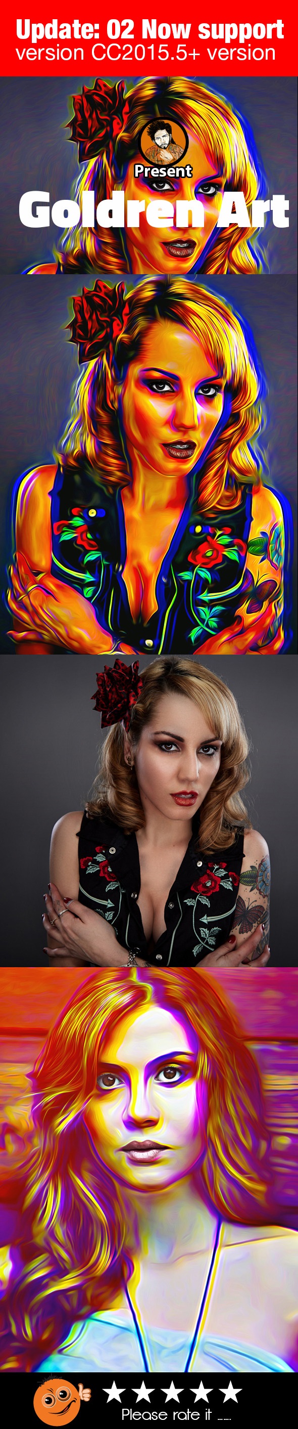 Goldren Art Action - Photo Effects Actions