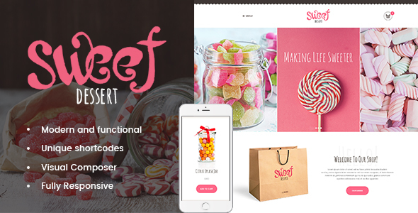 Sweet Dessert | Sweet Shop & Cafe - Food Retail