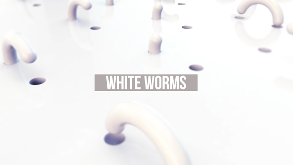 White Worms Loop Background