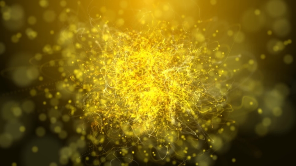 Golden Strings Particles Loop Background