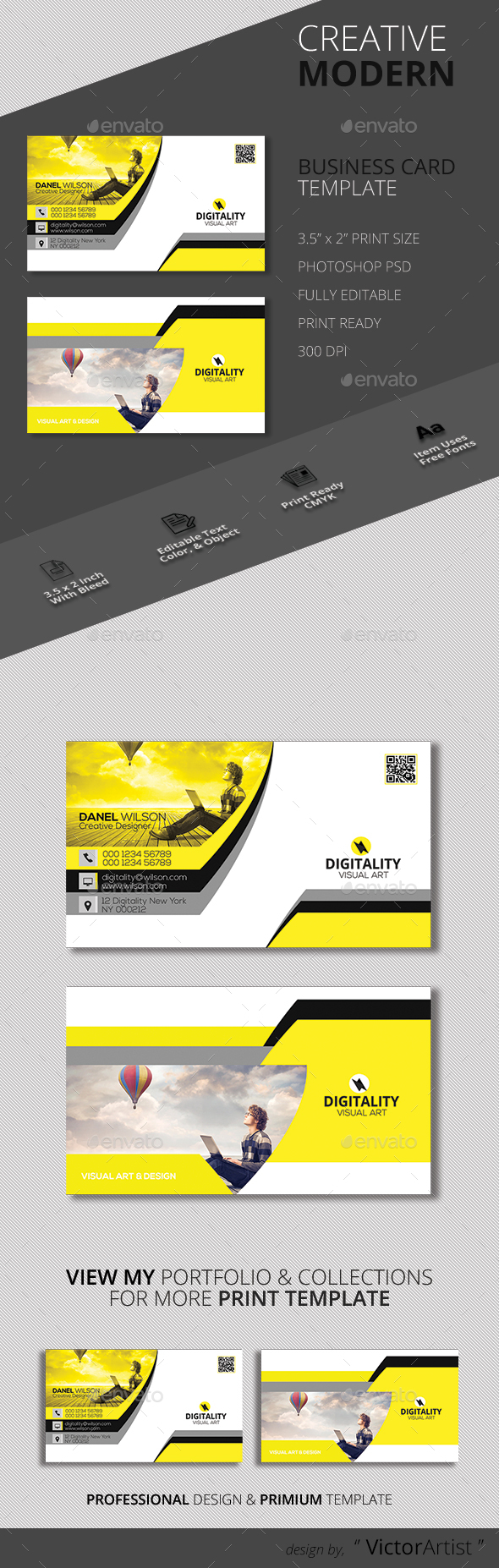Creative Modern Business Card Template - Creative Business Cards