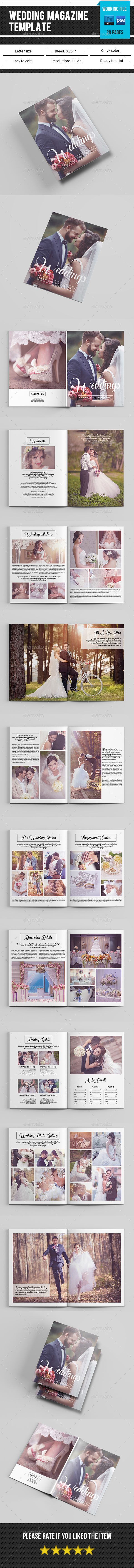 Wedding Photography Magazine / Catalog Template -V08 - Catalogs Brochures