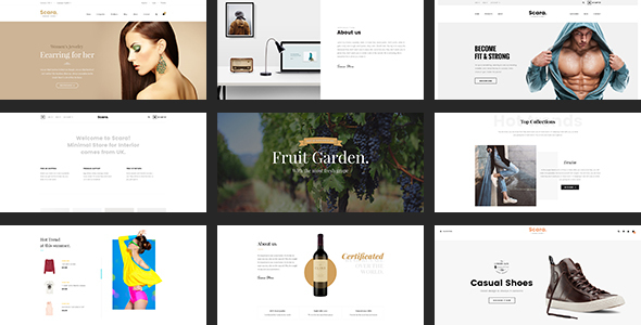 Scara - Multipurpose PSD template - Retail PSD Templates
