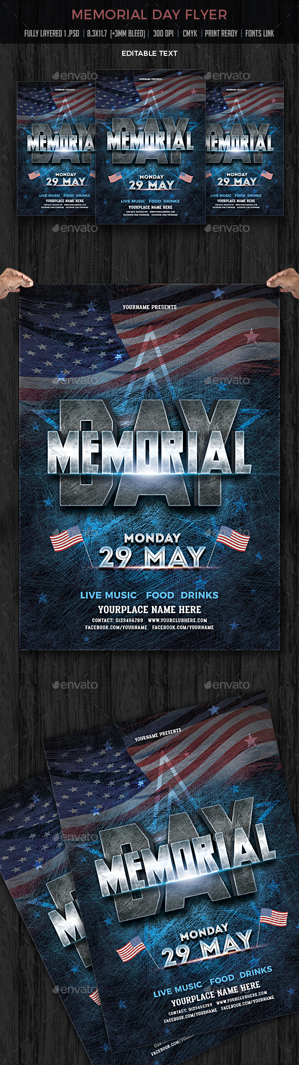 Memorial Day Flyer - Events Flyers