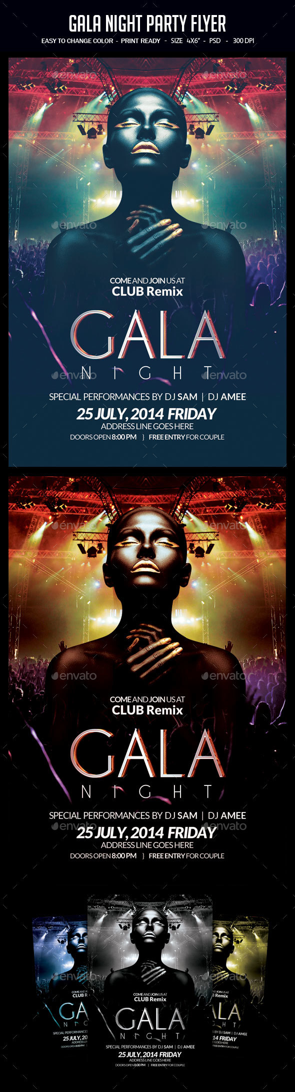 Gala Night Party Flyer - Clubs & Parties Events