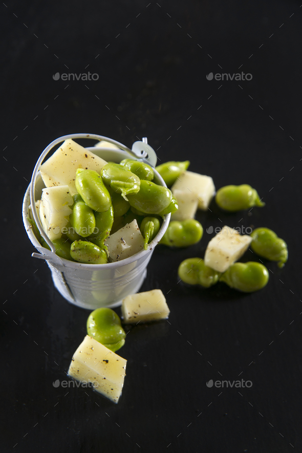 Baubles with cheese - Stock Photo - Images
