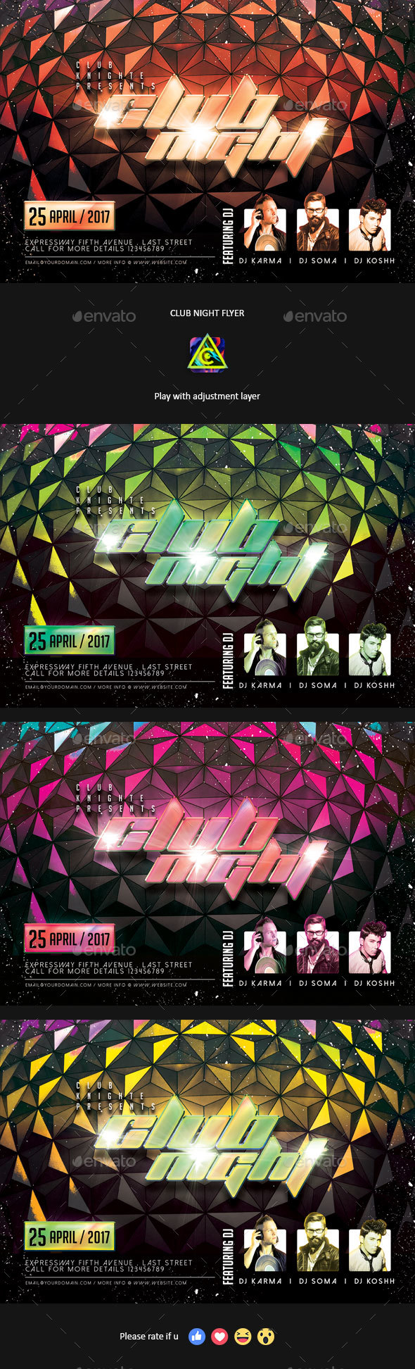 Club Night Flyer - Clubs & Parties Events