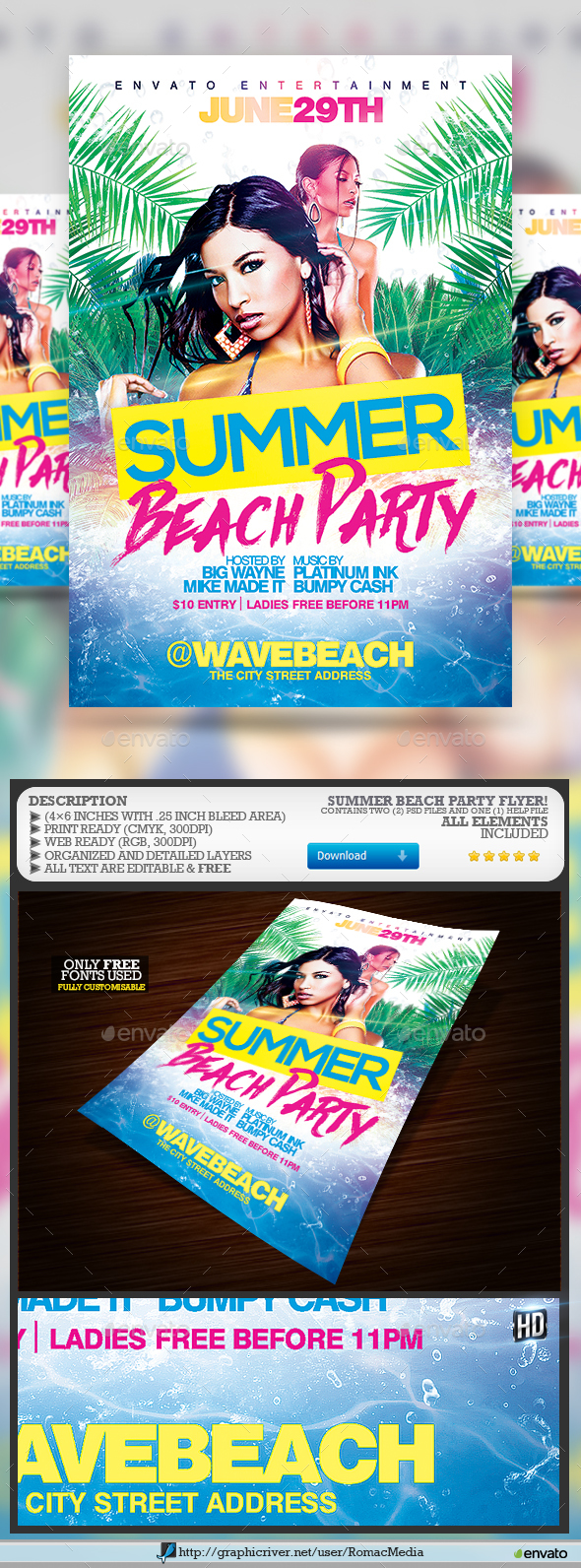 Summer Party Flyer - Clubs & Parties Events