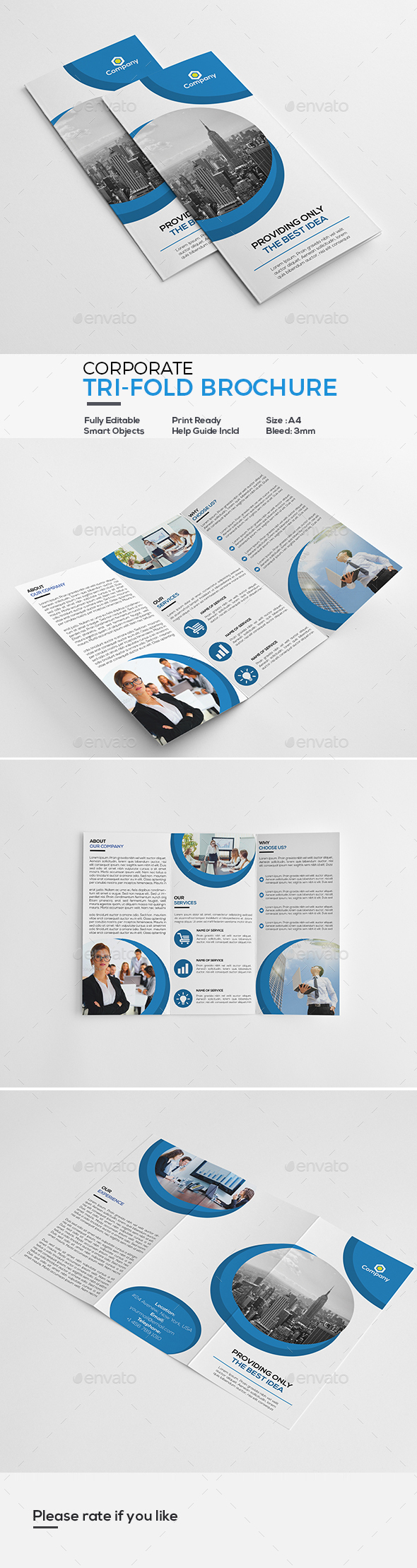 Corporate Tri-Fold Brochure - Corporate Brochures
