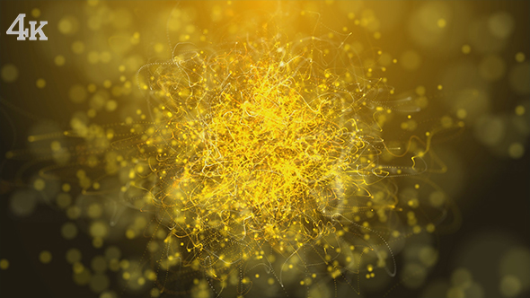 Golden Strings Particles Loop Background