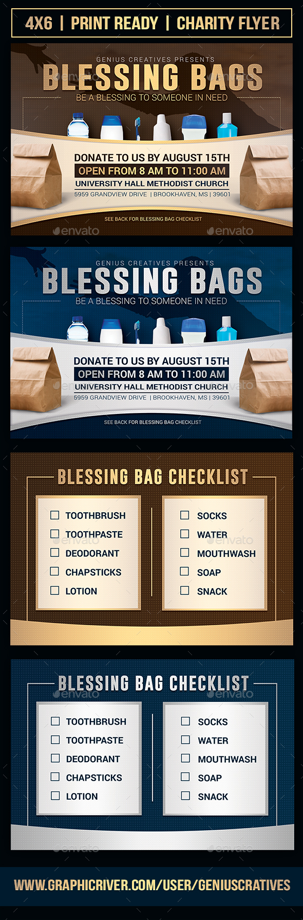 Blessing Bag Charity Church Flyer Template By Geniuscreatives Blessing Bag Charity Church Flyer Template Flyers