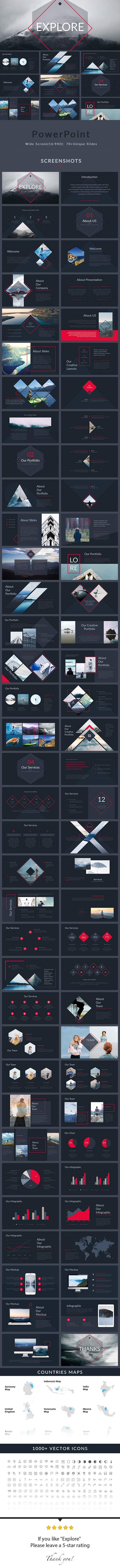 Explore - PowerPoint Presentation Template - Creative PowerPoint Templates