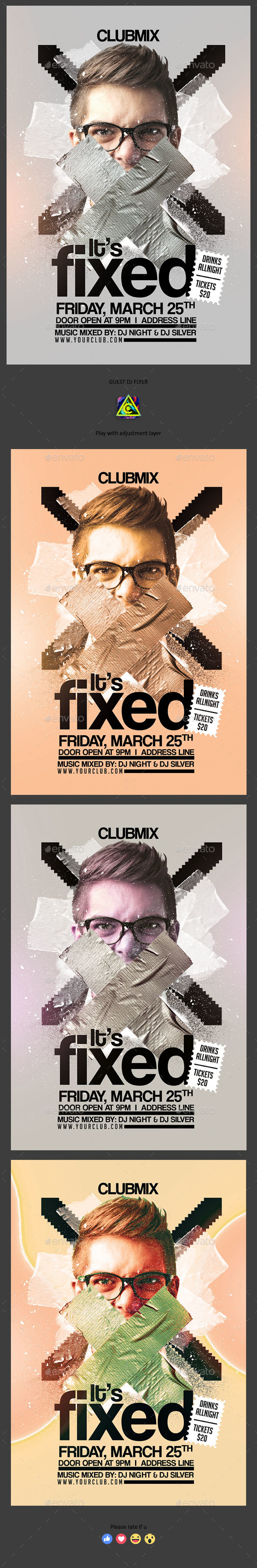 Guest DJ Flyer - Clubs & Parties Events