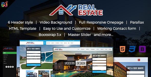 Marvelous Real Estate - Responsive HTML Template