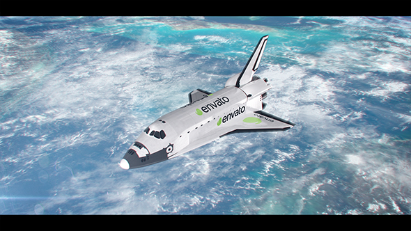 Space Shuttle Orbiting - VideoHive 19893362