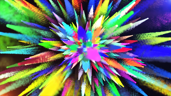 Colorful Dust Particles Bursting alt