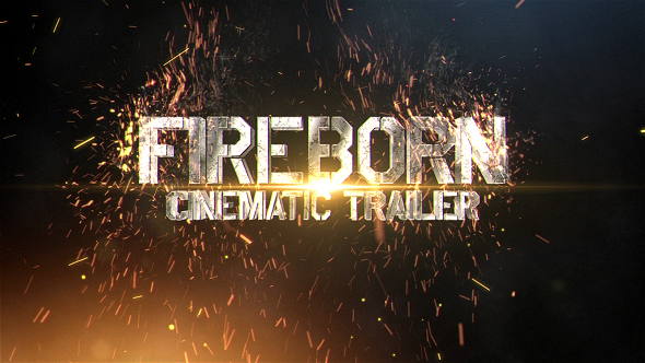 Fireborn Cinematic Trailer Video Displays template preview