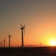 Wind Turbines at Sunset Sky Background - VideoHive Item for Sale
