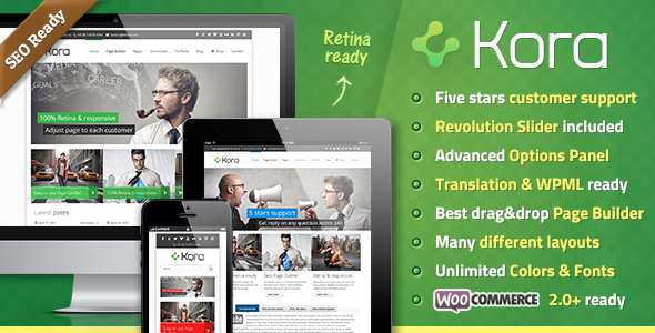 Kora WordPress Theme - Business Corporate