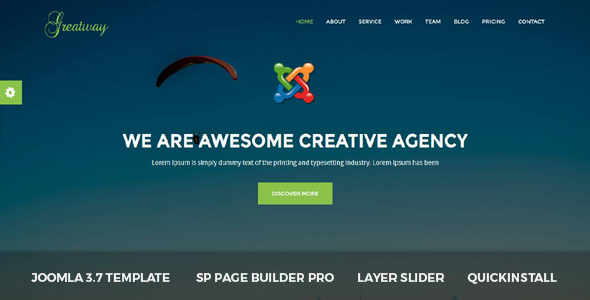 Greatway - Material Design Agency Joomla Theme - Joomla CMS Themes