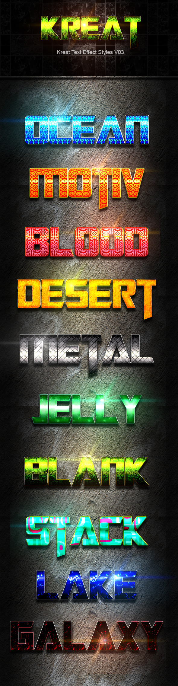 Kreat Text Effect Styles V03 - Text Effects Styles