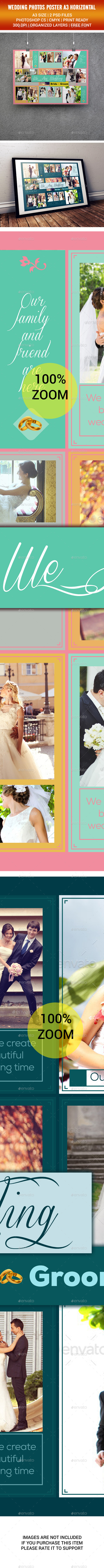 Wedding Poster A3 - Flyers Print Templates