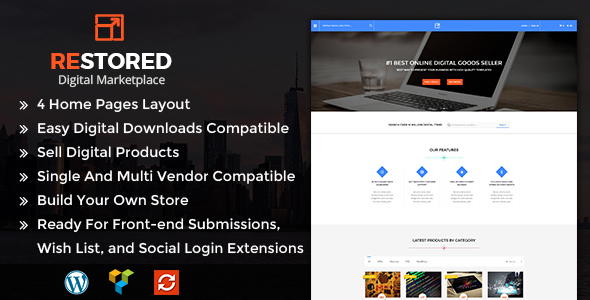 Restored MarketPlace - MarketPlace WordPress Theme - eCommerce WordPress