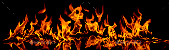 Fire and flames. - Stock Photo - Images