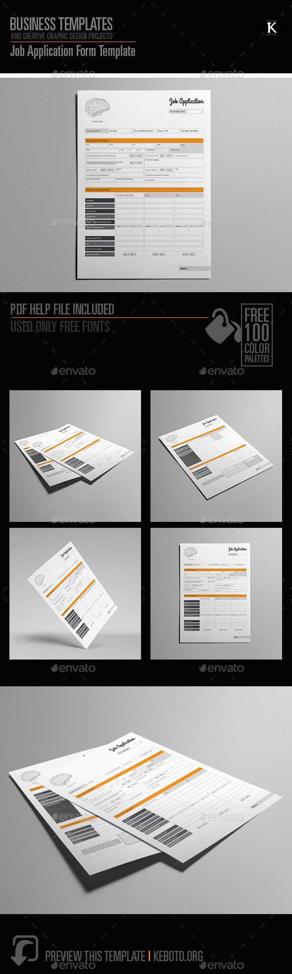 Job Application Form Template Job Application Form Template
