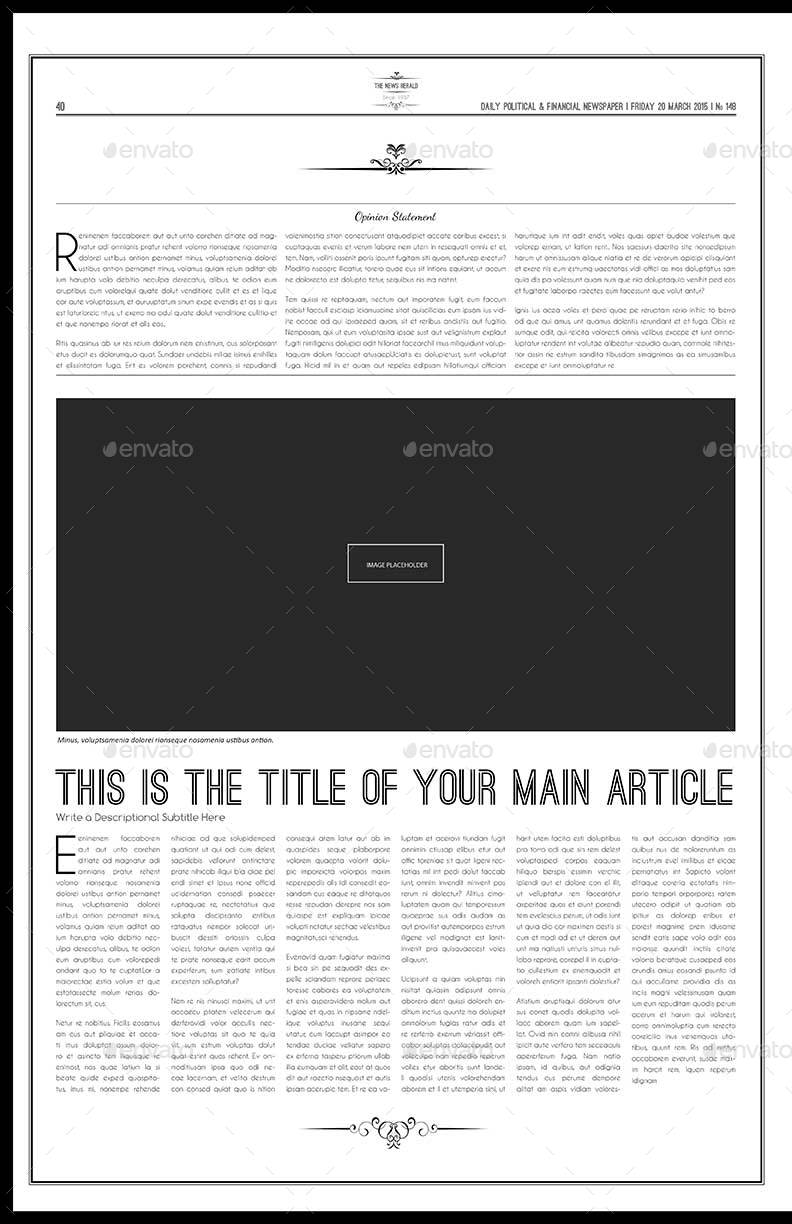 tabloid newspaper word template free download