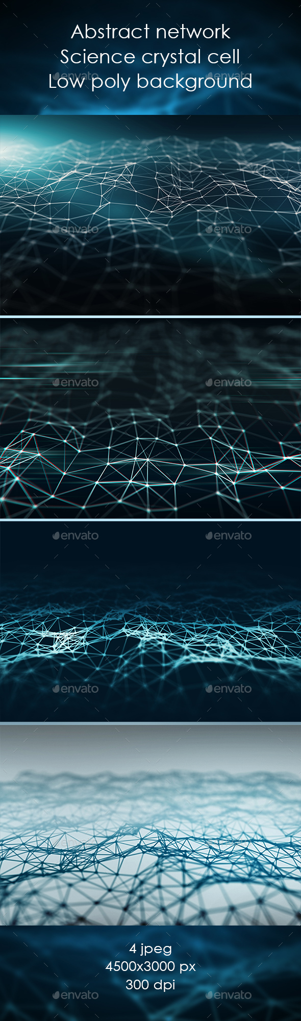 Low Poly Science Backgrounds - Abstract Backgrounds