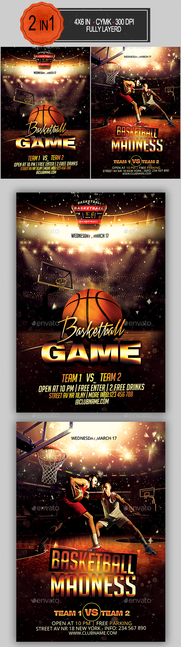 Basketball Flyer Bundle - Sports Events