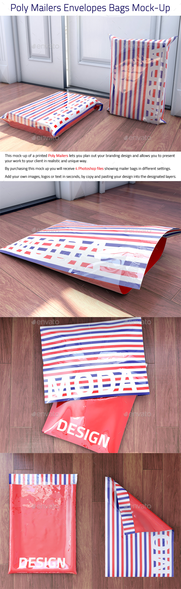 Download Poly Mailers Envelopes Bags Mock-Up by Sanchi477 ...