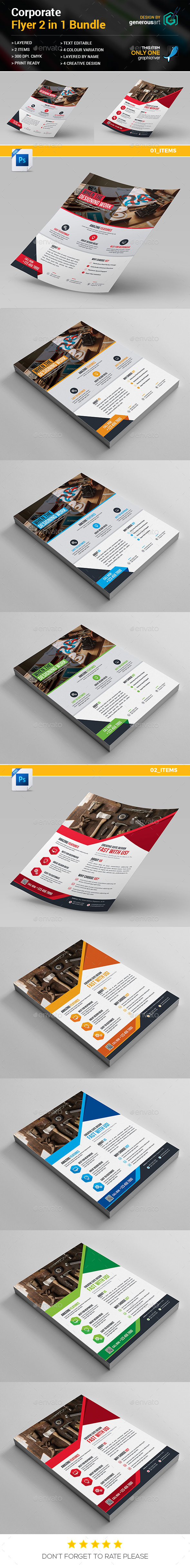 Flyer Bundle_2 in 1 - Corporate Flyers
