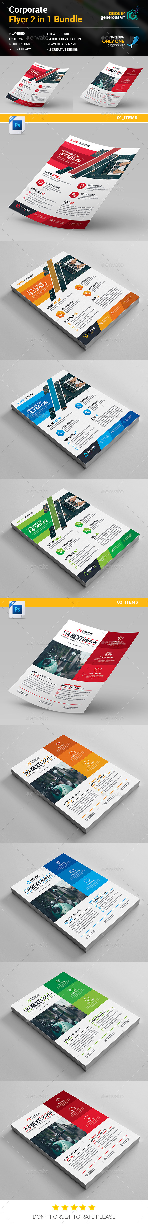 Flyers Bundle_2 in 1 - Flyers Print Templates
