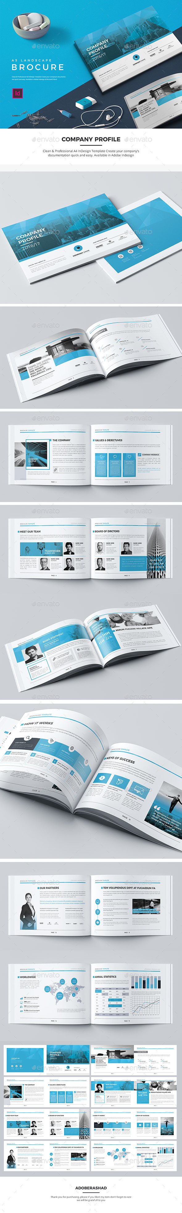 A5 Landscape Company Profile - Corporate Brochures