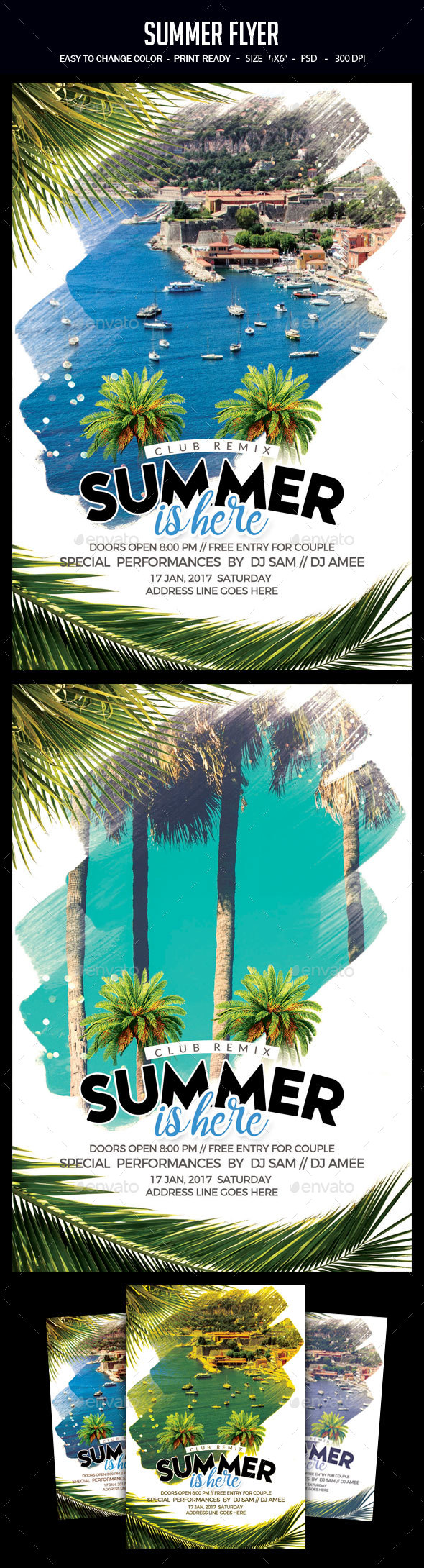 Summer Flyer - Clubs & Parties Events