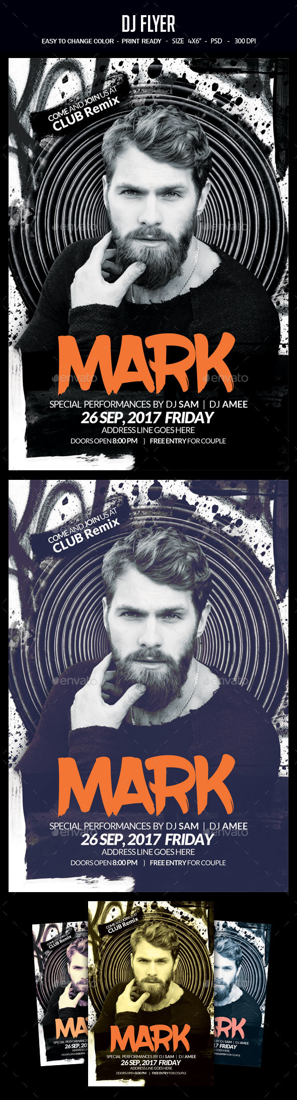 Dj Flyer - Clubs & Parties Events