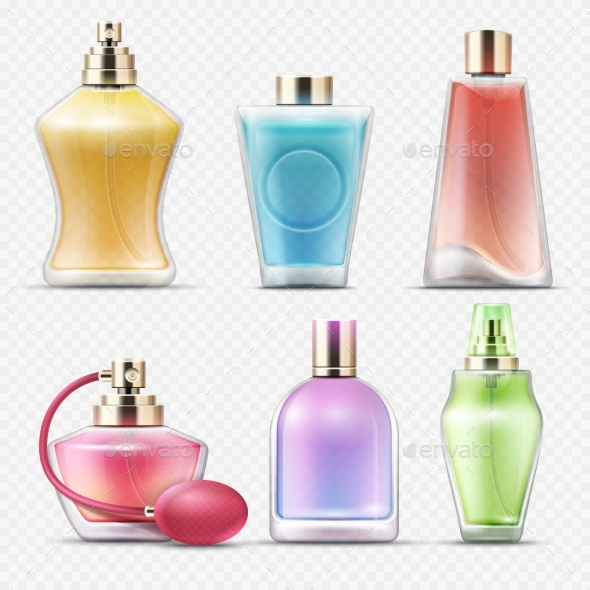 Perfume Gift Glass Bottles Isolated - Man-made Objects Objects