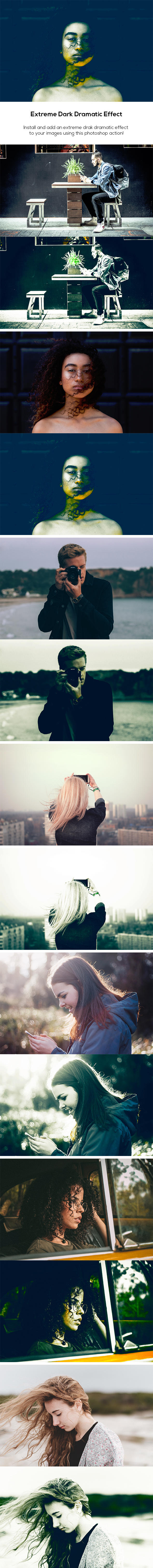 Extreme Dark Dramatic Effect - Photo Effects Actions